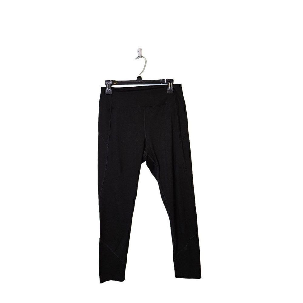 Victoria's Secret PINK SPORT, black mid rise leggings. Size L.